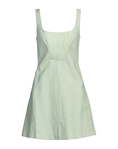 STELLA McCARTNEY Short dress Light green 49% Linen, 40% Cotton, 11% Polyamide