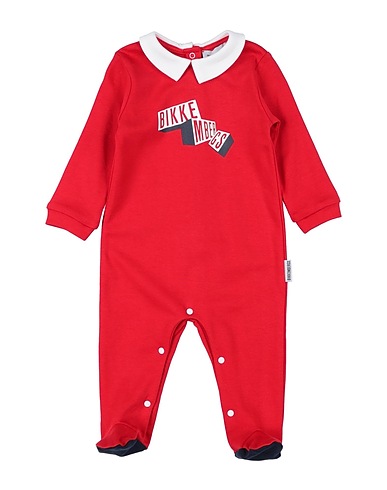 BIKKEMBERGS Tutina Baby  Rosso 100% Cotone