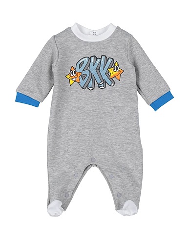 BIKKEMBERGS Baby jumpsuit  Grey 100% Cotton
