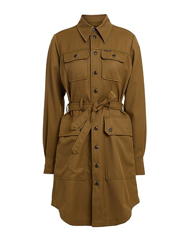 G-STAR RAW Short dress Military green 66% Polyester, 15% Viscose, 7% Metallic fiber, 7% Polyamide, 5% Elastane