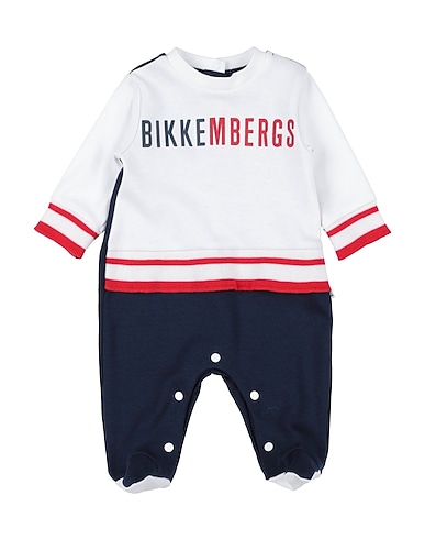 BIKKEMBERGS Baby jumpsuit BLU NOTTE 100% Cotton