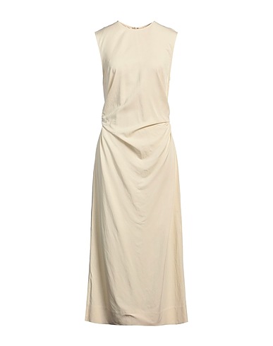 TOTEME Vestito lungo Beige 85% Viscosa, 15% Lino