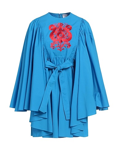 PATOU Short dress Azure 100% Cotton