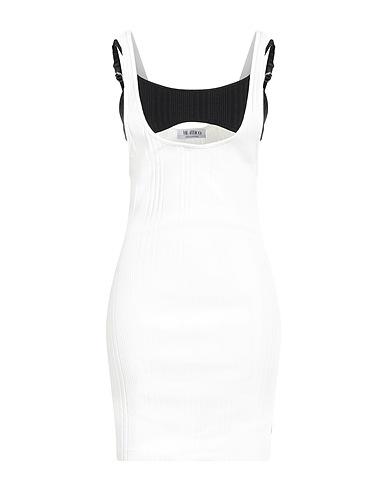 THE ATTICO Sheath dress White 100% Cotton