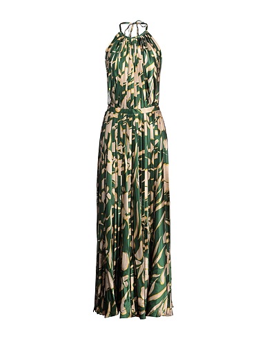 RAQUEL DINIZ Long dress Green 100% Silk