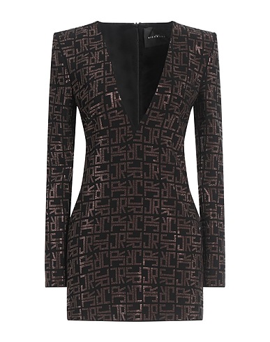 JOHN RICHMOND Sheath dress Black 50% Viscose, 50% Acetate