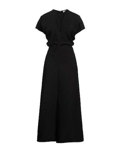 TOTEME Robe longue Noir 92% Viscose, 8% Polyamide