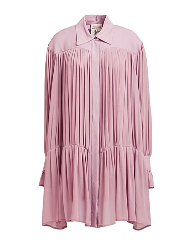 SEMICOUTURE Shirt dress Antique rose 68% Acetate, 32% Silk