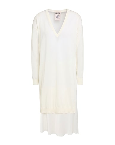 SEMICOUTURE Robe courte 100% Laine vierge, Acétate, Viscose