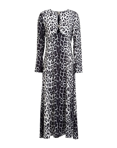 NO SECRETS Elegantes Kleid Grau 92% Polyester, 8% Elastan