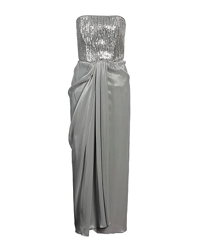 EMPORIO ARMANI Long dress Silver 100% Polyamide, Viscose, Silk, PVC - Polyvinyl chloride, Glass