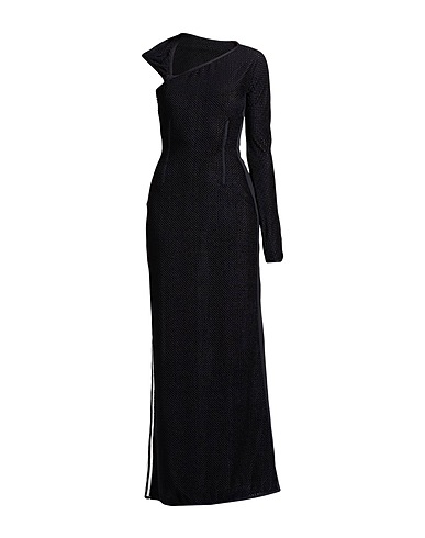 Y-3 Long dress Black 100% Recycled polyester, Elastane