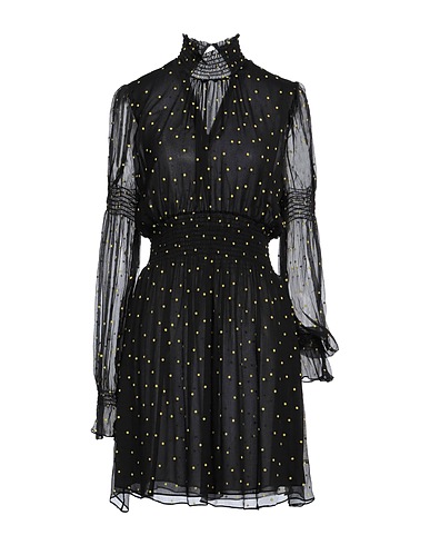 ROCHAS Vestito corto Nero 80% Seta, 20% Rayon
