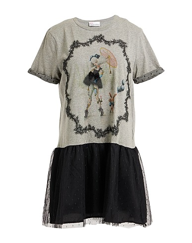 REDValentino Short dress Grey 100% Cotton