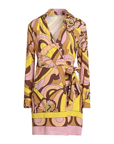 GAUDÌ Short dress Brown 100% Viscose