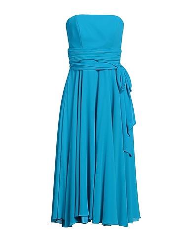 ATELIER LEGORA Midi dress Azure 65% Polyester, 35% Viscose
