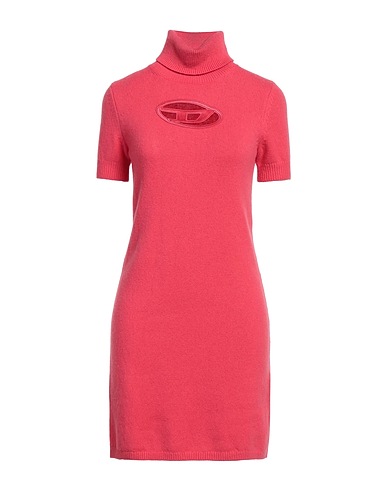 DIESEL Kurzes Kleid Fuchsia 70% Wolle, 30% Kaschmir, Polyester