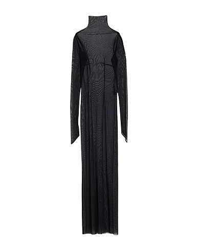 ANN DEMEULEMEESTER Long dress Black 85% Polyamide, 15% Elastane