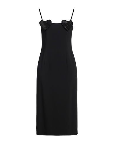BLUMARINE Midi dress Black 70% Viscose, 26% Acetate, 4% Elastane