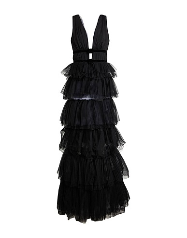 NO SECRETS Long dress Black 100% Polyester