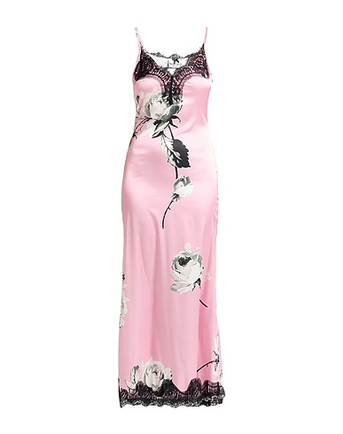 NO SECRETS Long dress Pink 92% Polyester, 8% Elastane, Nylon