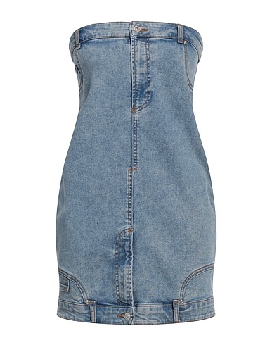 MOSCHINO JEANS Denim dress Blue 99% Cotton, 1% Elastane