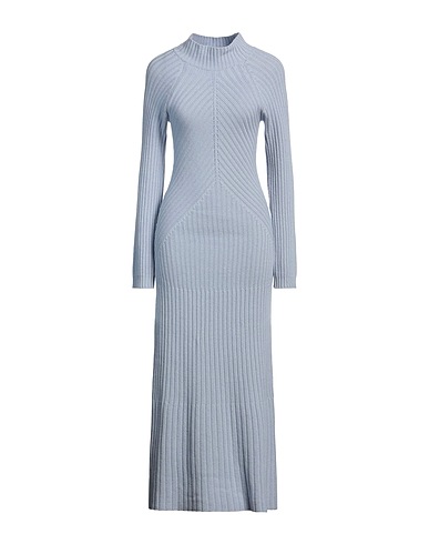 ELEVENTY Long dress Light blue 45% Wool, 30% Viscose, 25% Cashmere