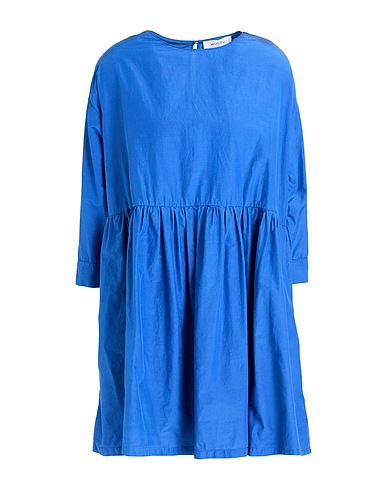 AGLINI Short dress Blue 65% Cotton, 35% Silk