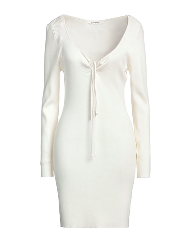 GLAMOROUS Sheath dress Off white 80% Viscose, 20% Polyamide