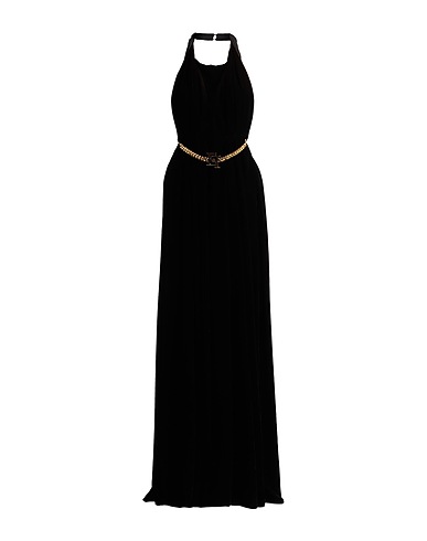 ELISABETTA FRANCHI Long dress RED CARPET Black 100% Polyester