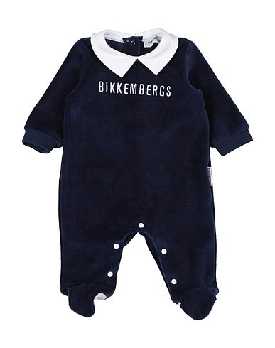 BIKKEMBERGS ベビーロンパース  ネイビー コットン 95% / ポリウレタン 5%