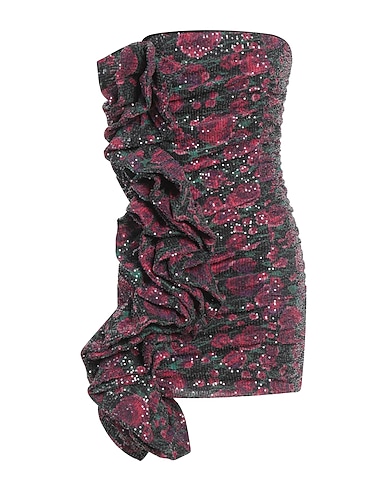 ROTATE BIRGER CHRISTENSEN Sequin dress Plum 95% Recycled polyester, 5% Elastane