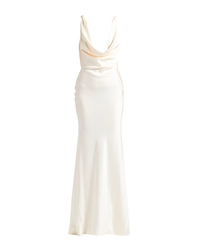 GIUSEPPE DI MORABITO Long dress Ivory 61% Acetate, 34% Viscose, 5% Elastane