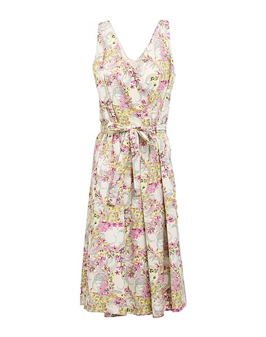 EMME by MARELLA Midi dress Ivory 95% Polyester, 5% Elastane