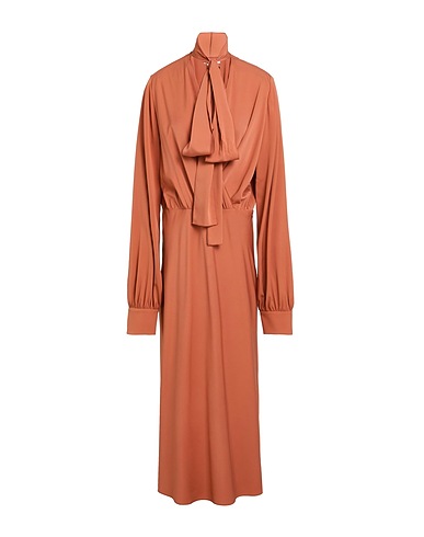 SPORTMAX Midi dress Tan 93% Silk, 7% Elastane