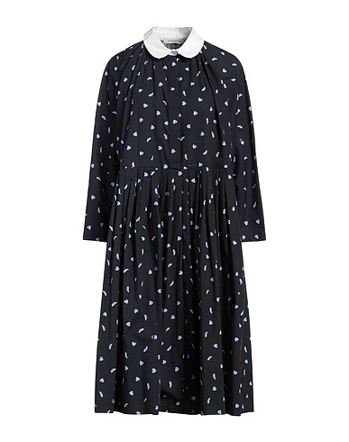 VIVETTA Midi dress Midnight blue 100% Cotton, Elastane