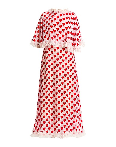 VIVETTA Long dress Red 82% Viscose, 18% Silk