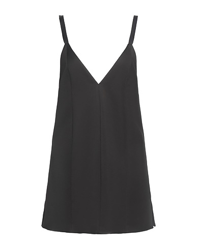 KHAITE Short dress Black 68% Viscose, 32% Virgin Wool