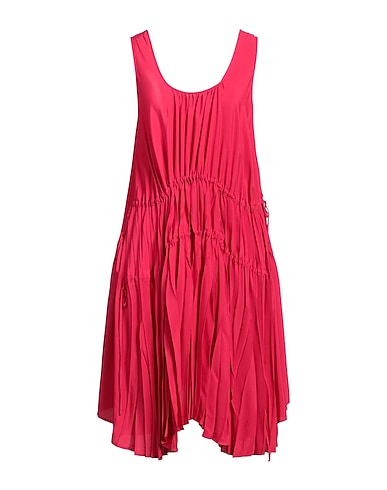 SEMICOUTURE Midi dress Fuchsia 65% Acetate, 35% Silk