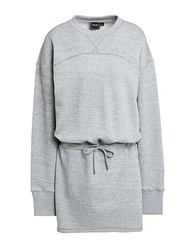F**K PROJECT Short dress Grey 80% Cotton, 20% Polyester