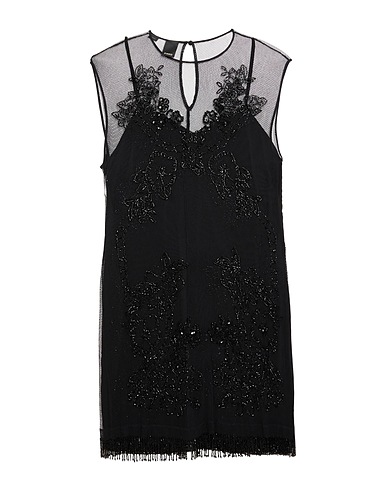 PINKO Short dress Black 90% Polyamide, 10% Elastane, Glass, Vinyl