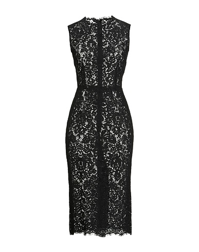 DOLCE&GABBANA Midi dress Black 38% Polyamide, 32% Cotton, 30% Viscose