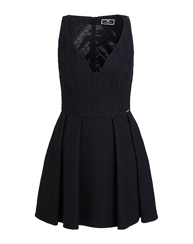 ELISABETTA FRANCHI Elegant dress Black 40% Cotton, 30% Viscose, 30% Polyamide