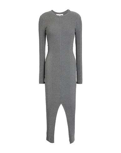 REMAIN BIRGER CHRISTENSEN Midi dress Grey 89% Viscose, 11% Polyamide