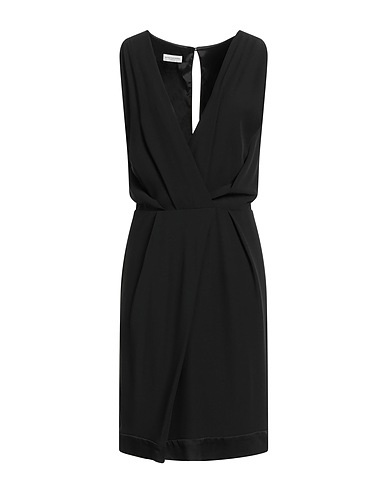 DRIES VAN NOTEN Midi-Kleid Schwarz 61% Viskose, 39% Acetat