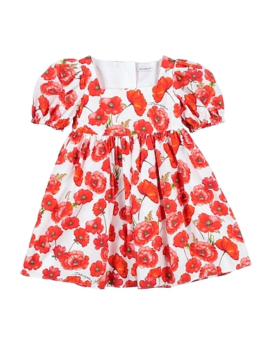 DOLCE&GABBANA Kleid Rot 100% Baumwolle