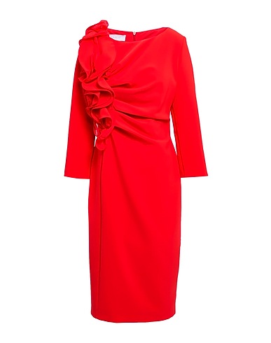 CARLA RUIZ Tubino Rosso 92% Poliestere, 8% Elastan