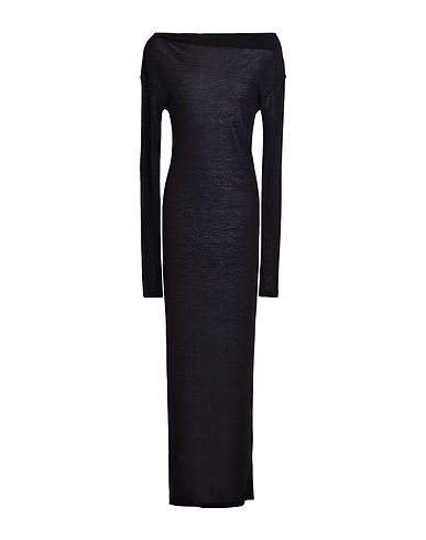 ISABEL BENENATO Elegant dress Black 85% Virgin Wool, 15% Polyamide