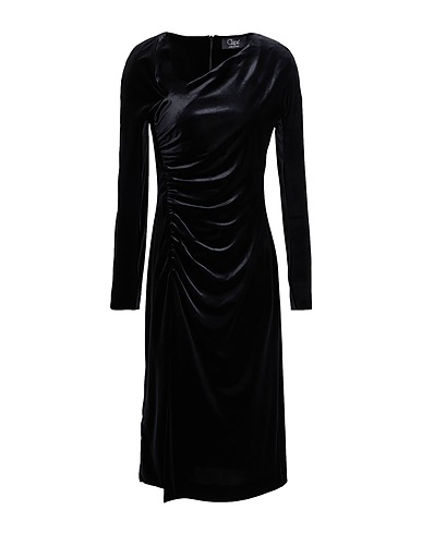 CLIPS Elegant dress Black 90% Polyester, 10% Elastane