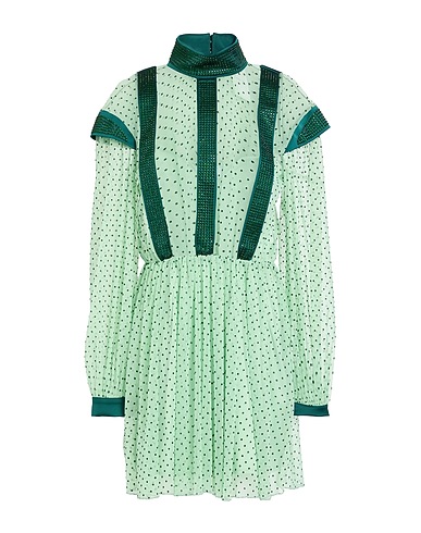 JIJIL Kurzes Kleid Grün 97% Polyester, 3% Elastan